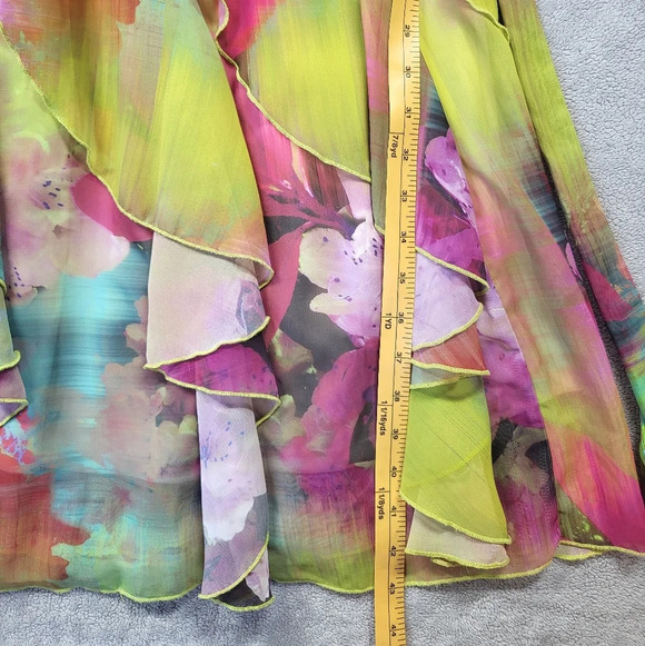 Signature by Robbie Bee Dress Womens 6 Floral Fairy Art To Wear Ethereal - Picture 13 of 16